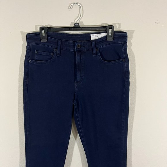 Rag & Bone Cate Mid-Rise Ankle Skinny Jeans Size 31 Dark wash Denim - Picture 6 of 13